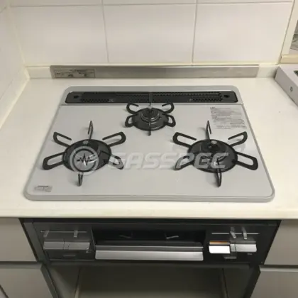 施工後のビルトインガスコンロ（パロマ PD-509WS-60CV）