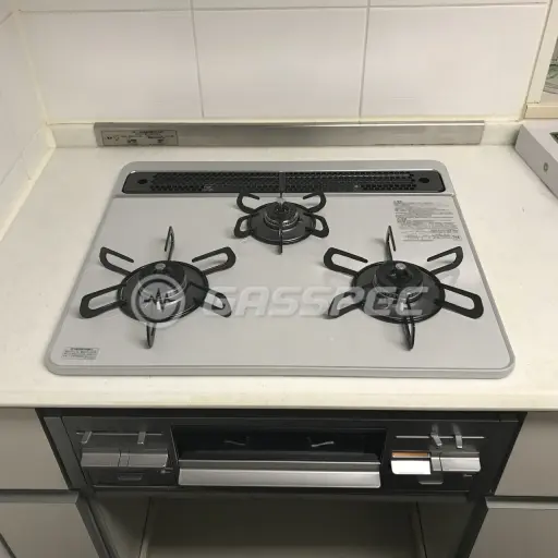 交換後のビルトインガスコンロ（パロマ PD-509WS-60CV）