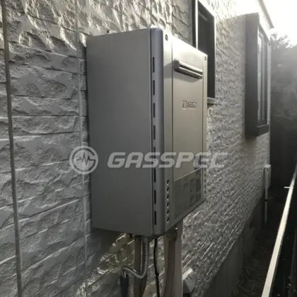 施工後の給湯器（ノーリツ GT-C2462PAWX-2 BL）