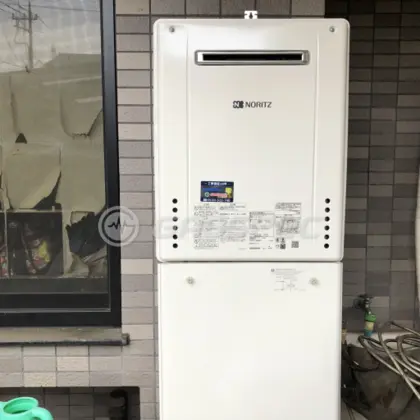 施工後の給湯器（ノーリツ GT-2460SAWX-2 BL）