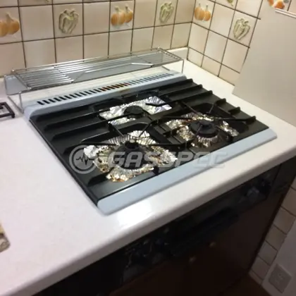施工前のビルトインガスコンロ