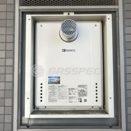 施工後の給湯器（ノーリツ GT-2460SAWX-T-2 BL）
