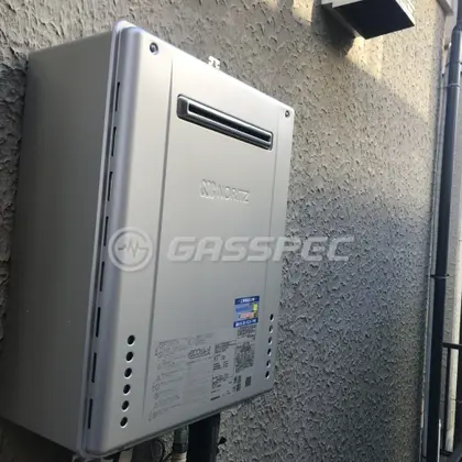 施工後の給湯器（ノーリツ GT-C2062SAWX-2 BL）
