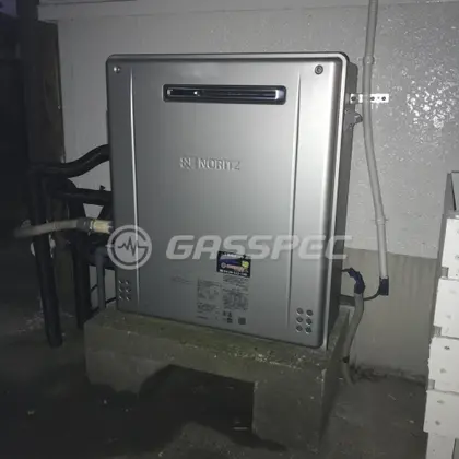 施工後の給湯器（ノーリツ GT-C2462ARX-2 BL）