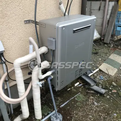 施工後の給湯器（ノーリツ GT-C2062SARX-2 BL）