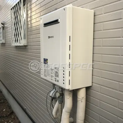 施工後の給湯器（ノーリツ GT-2460SAWX-2 BL）