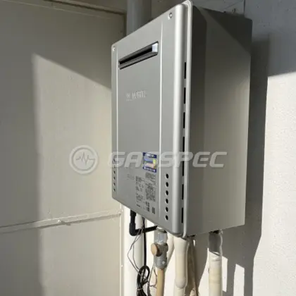 施工後の給湯器（ノーリツ GT-C1662AWX-2 BL）