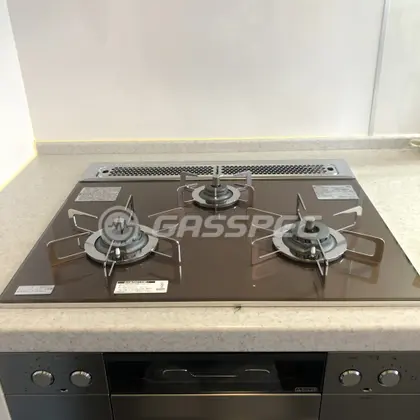 施工後のビルトインガスコンロ（ノーリツ N3WS3PWASZSTESC）