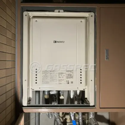 施工後の給湯器（ノーリツ GT-2060SAWX-H-2 BL）