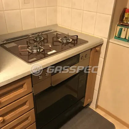 施工後のビルトインガスコンロ（ノーリツ N3WS3PWASZSTESC）