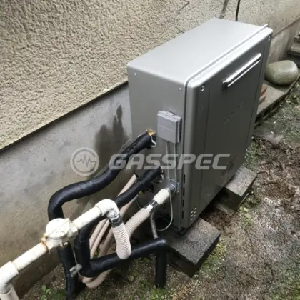施工後の給湯器（ノーリツ GT-C2062SARX-2 BL）
