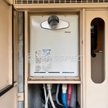 施工後の給湯器（リンナイ RUF-A2405SAT-L(B)）