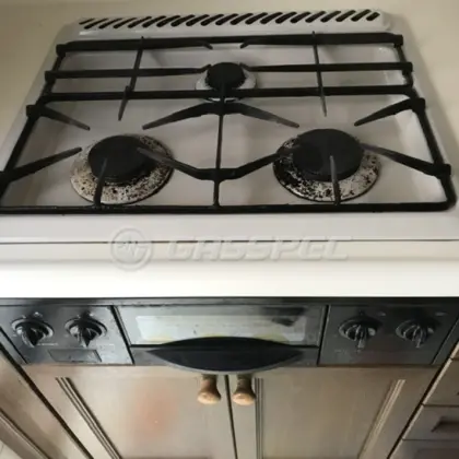施工前のビルトインガスコンロ（GCU-60SB）