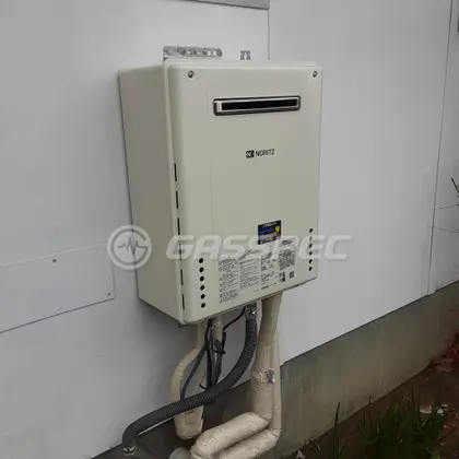 施工後の給湯器（ノーリツ GT-2460SAWX-2 BL）