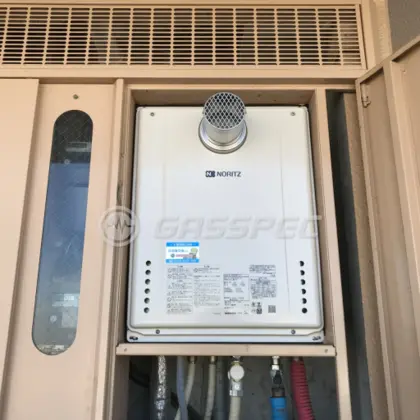 施工後の給湯器（ノーリツ GT-2460SAWX-T-2 BL）
