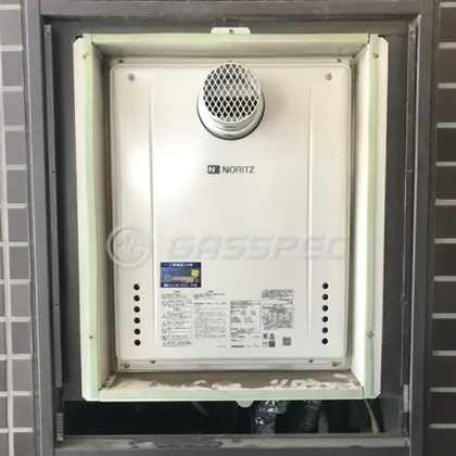 施工後の給湯器（ノーリツ GT-2460SAWX-T-2 BL）