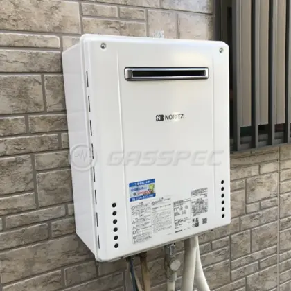 施工後の給湯器（ノーリツ GT-2060SAWX-2 BL）