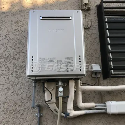 施工後の給湯器（ノーリツ GT-C2062AWX-2 BL）