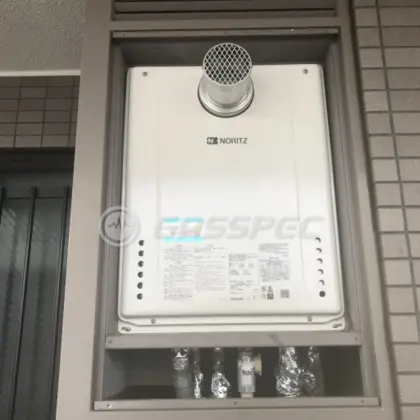 施工後の給湯器（ノーリツ GT-2060SAWX-T-2 BL）