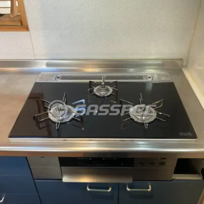 施工後のビルトインガスコンロ（ノーリツ N3S11PWASSTESC（展示品））