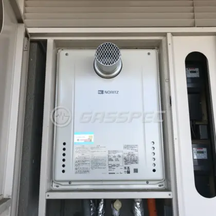 施工後の給湯器（ノーリツ GT-2060SAWX-T-2 BL）