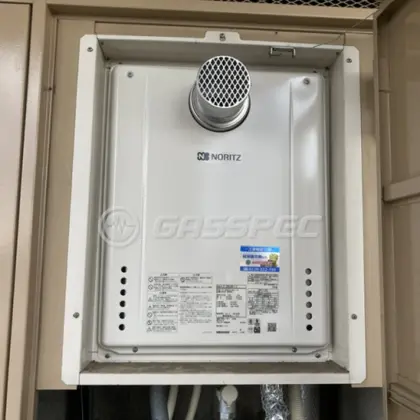 施工後の給湯器（ノーリツ GT-2060SAWX-T-2 BL）