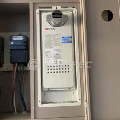 施工後の給湯器（ノーリツ GQ-1628AWX-T-DX BL）