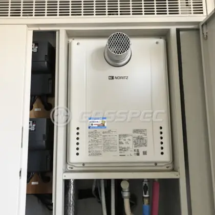 施工後の給湯器（ノーリツ GT-2460SAWX-T-2 BL）