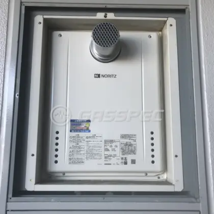 施工後の給湯器（ノーリツ GT-2460SAWX-T-2 BL）