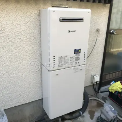 施工後の給湯器（ノーリツ GT-2460SAWX-2 BL）