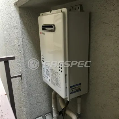 施工後の給湯器（ノーリツ GQ-1639WS-1）