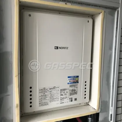 施工後の給湯器（ノーリツ GT-2460SAWX-H-2 BL）