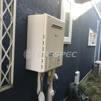 施工後の給湯器（ノーリツ GT-2460AWX-2 BL）