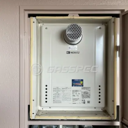 施工後の給湯器（ノーリツ GT-2460SAWX-T-2 BL）