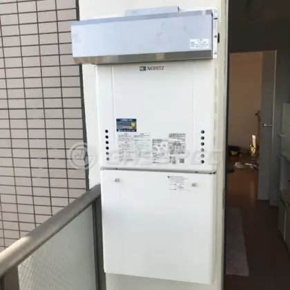 施工後の給湯器（ノーリツ GT-2460SAWX-2 BL）