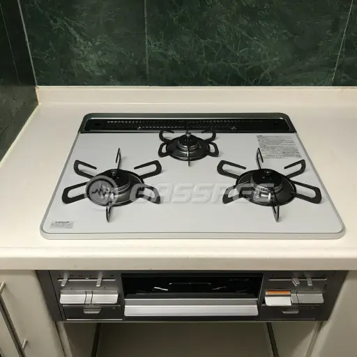 交換後のビルトインガスコンロ（パロマ PD-509WS-60CV）
