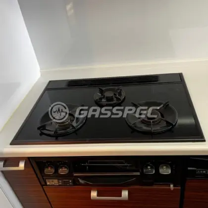 施工前のビルトインガスコンロ（BGA70-3PBG）
