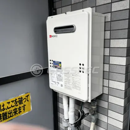 施工後の給湯器（ノーリツ GQ-1639WS-1）
