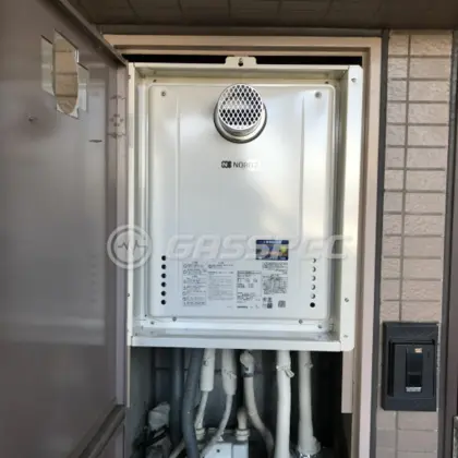 施工後の給湯器（ノーリツ GT-1660SAWX-T-2 BL）