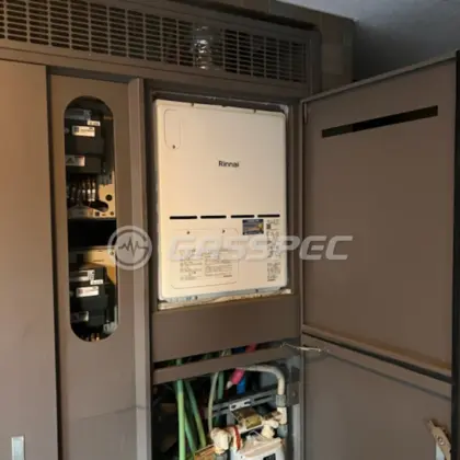施工後の暖房熱源機（リンナイ RVD-A2400AU2-3(B)）