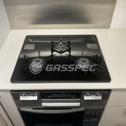 施工後のビルトインガスコンロ（ノーリツ N3WT6RWTSSI）