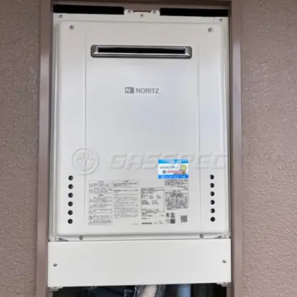 施工後の給湯器（ノーリツ GT-2460AWX-2 BL）