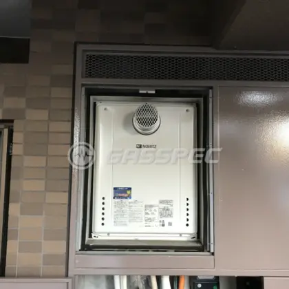 施工後の給湯器（ノーリツ GT-2460SAWX-T-2 BL）