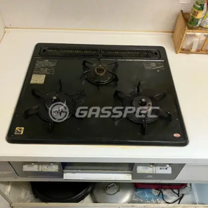 施工前のビルトインガスコンロ（DG32K1SR）