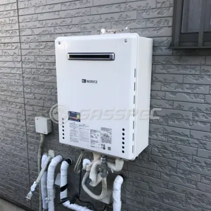 施工後の給湯器（ノーリツ GT-1660SAWX-2 BL）