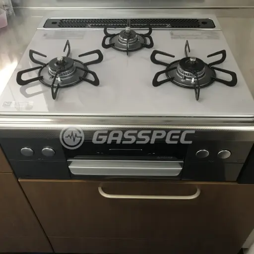 交換後のビルトインガスコンロ（パロマ PD-809WS-60GJ（展示品））