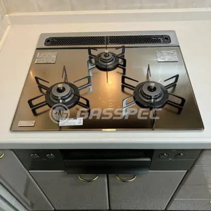 施工後のビルトインガスコンロ（ノーリツ N3WS3PWASKSTEC）
