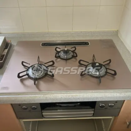 施工後のビルトインガスコンロ（パロマ PD-862WS-U75GP）