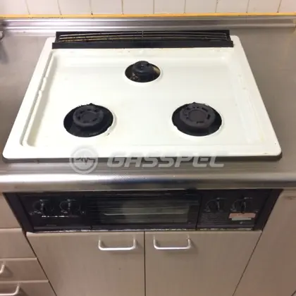 施工前のビルトインガスコンロ（DG3001O）