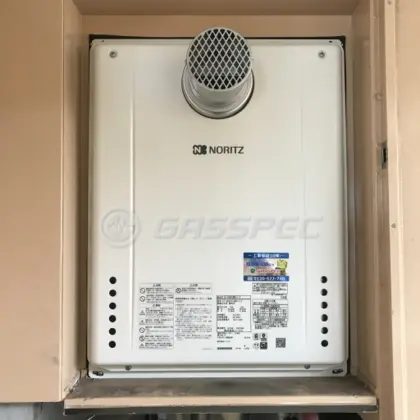 施工後の給湯器（ノーリツ GT-2460SAWX-T-2 BL）
